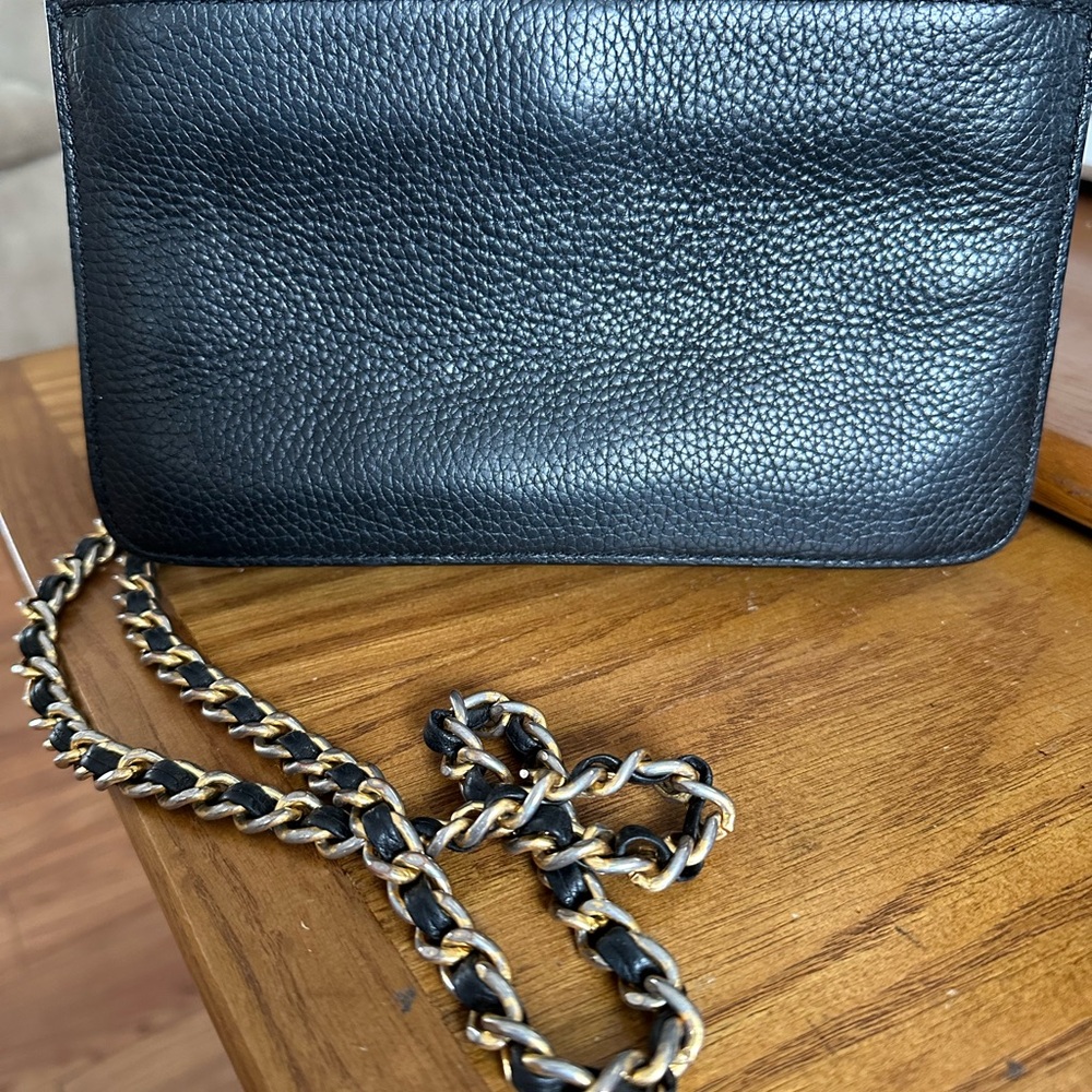 Tory Burch Black Britten Pebbled Leather Crossbody Bag - Picture 3 of 6